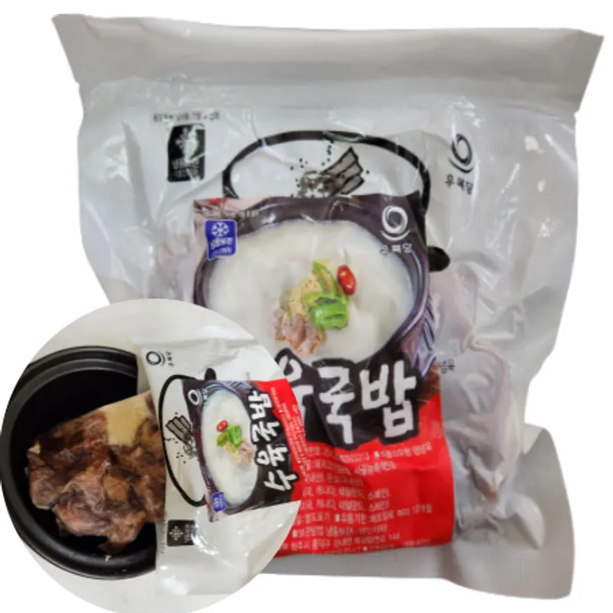 수육국밥 180g 우복당 1봉 돼지국밥 사골농축액 진공포장 편리한 보관 이미지
