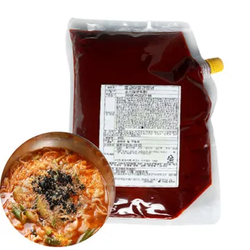 짬뽕 소스 2kg 몽글이 1봉 얼큰 칼국수 순두부 양념장