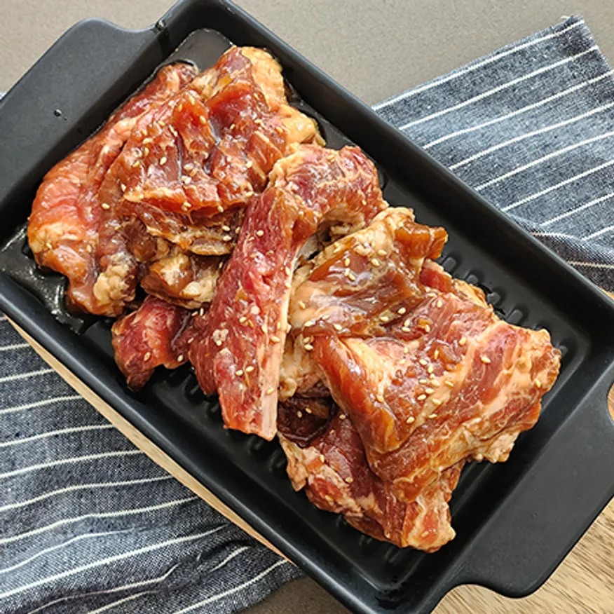 갈비아저씨 국내산 통갈비 수제 돼지갈비 대용량 9kg (900g*10) 이미지