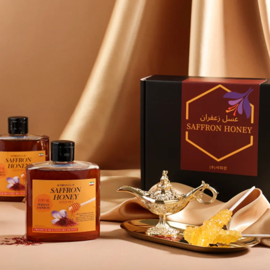 사프란허니 2개입 세트(크리스탈락캔디1개입증정) 야생화꿀 이미지