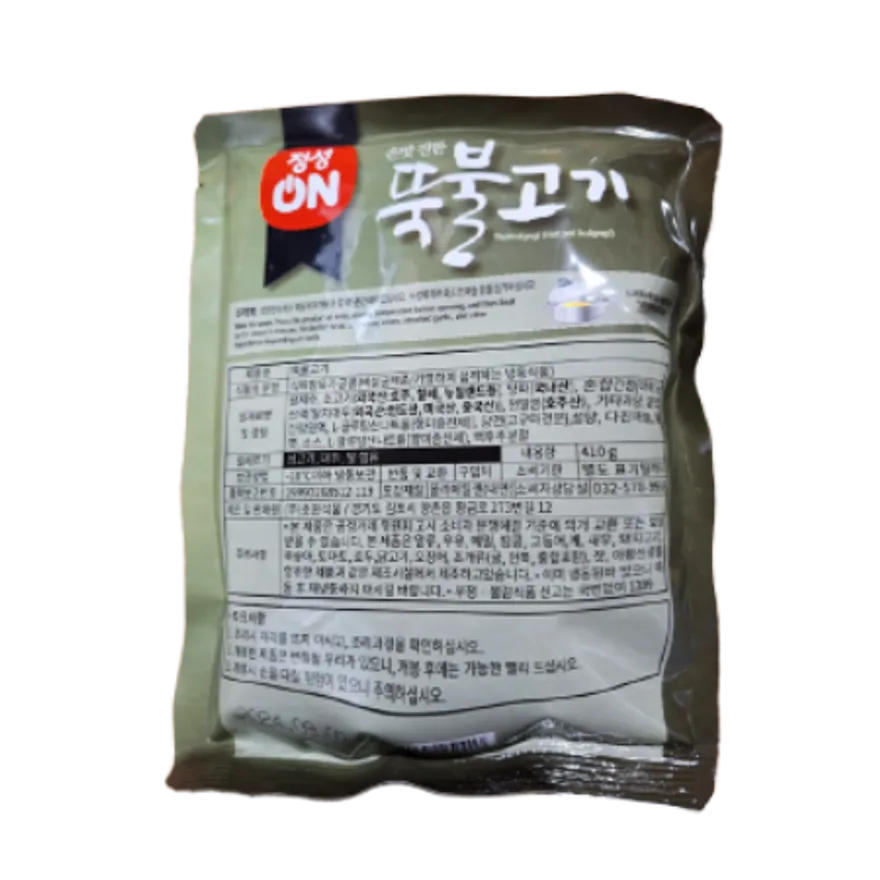 정성온 손맛 진한 뚝불고기 410g 25개 이미지