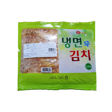 초월푸르미 냉면무김치 2.5kg*6개 (냉면용 무김치/냉면 고명용/업소용/대용량)