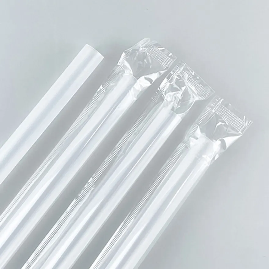 버블티빨대(개별포장_12파이_25cm_일자_투명_200입*16EA BOX) 이미지