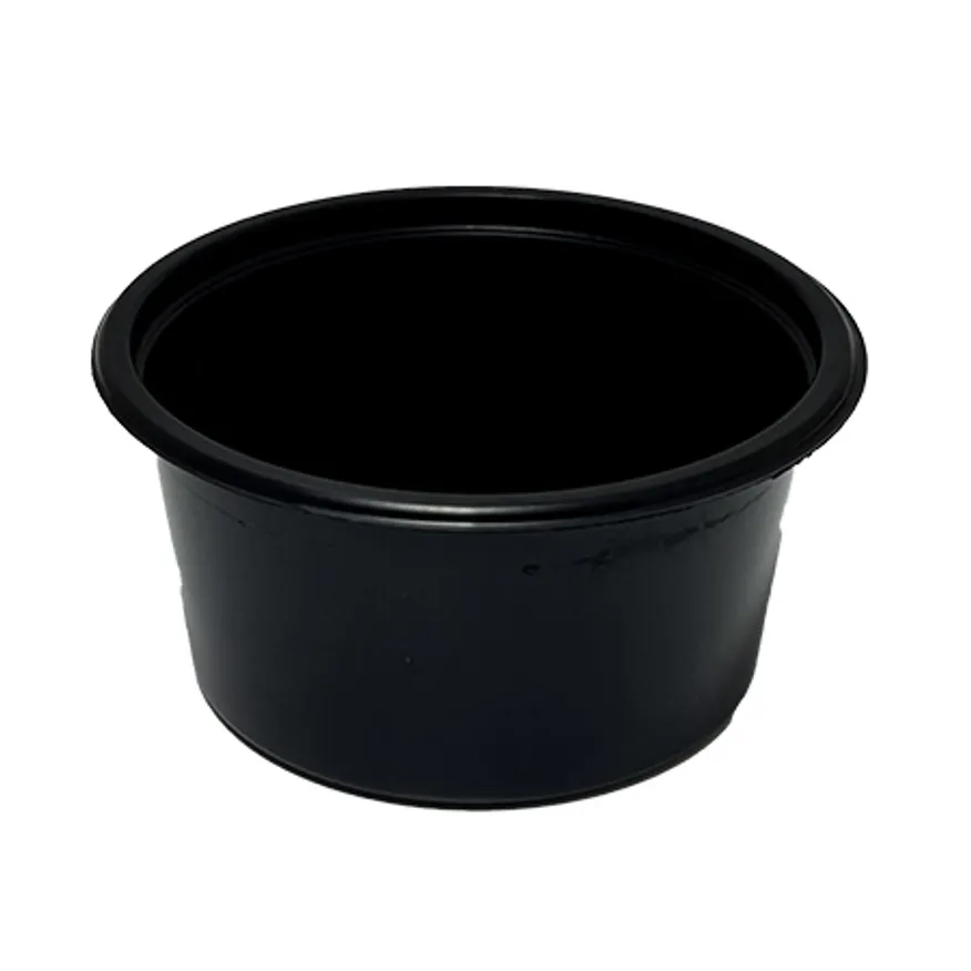 다용도컵(소_95Ø*50mm_검정_용기+뚜껑_500세트 EA) 이미지