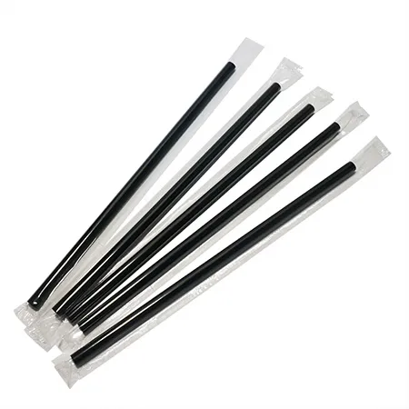 빨대(검정_개별포장_25cm_일자_10000입 BOX)