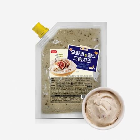 로젠치즈 무화과앤월넛 크림치즈 1kg 냉장 베이글용 베이커리