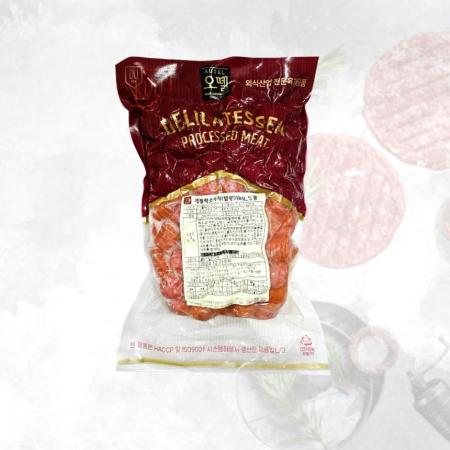 오뗄 세블락 소시지탑핑 1kg 냉동 미니소시지 토핑