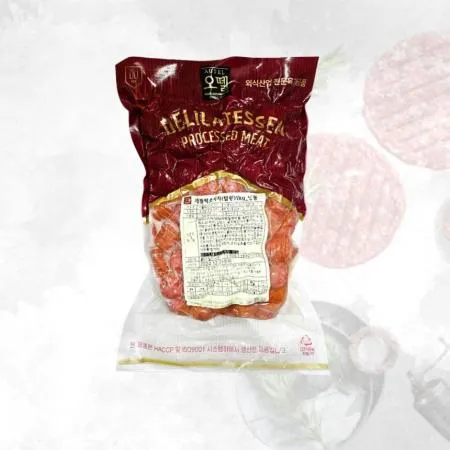 오뗄 세블락 소시지탑핑 1kg 냉동 미니소시지 토핑