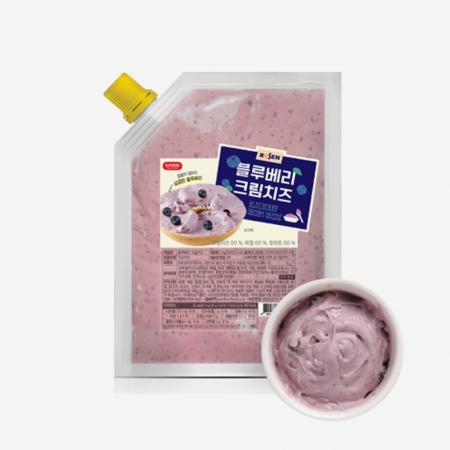 로젠치즈 블루베리 크림치즈 1kg 냉장 베이글용 베이커리