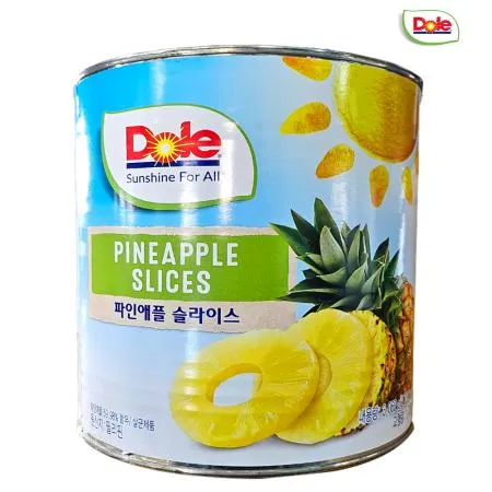 Dole 돌 파인애플 슬라이스 3kg