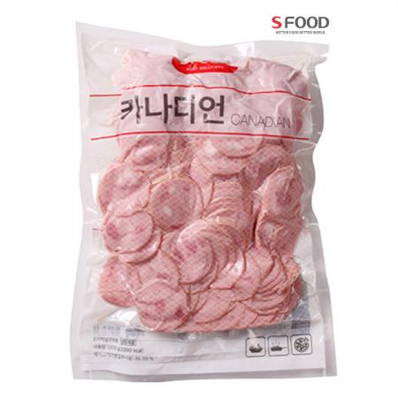 에쓰푸드 카나디언 햄 1kg 냉동 카나디안 피자토핑
