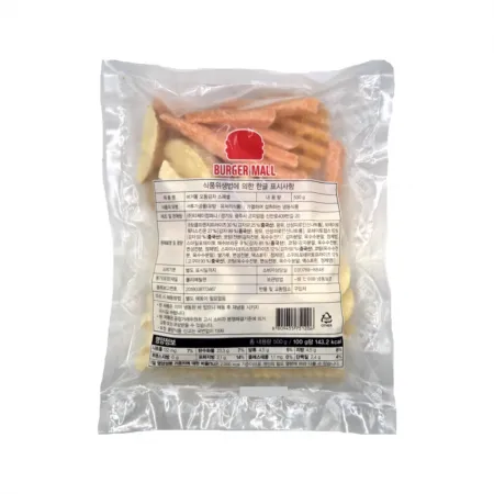 [1박스]버거몰 모둠감자 스페셜 500g 6종 혼합 업소용 모듬감자 500g*20봉