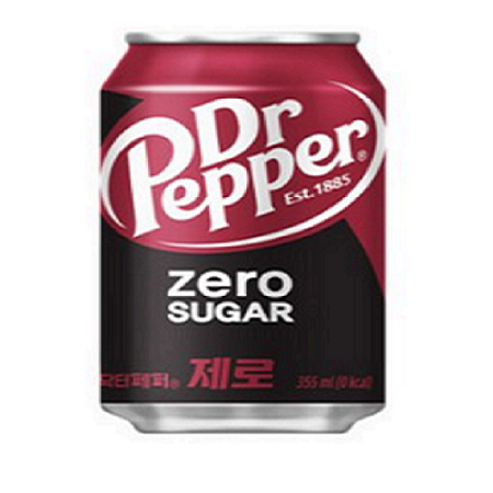 코카콜라 닥터페퍼 제로 업소용 캔350ml 24입 이미지