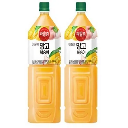 과일촌 아침에 감귤자몽 펫2L 6입 이미지