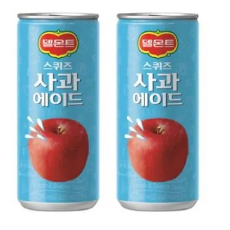 델몬트 스퀴즈 사과에이드 캔240ml 30입