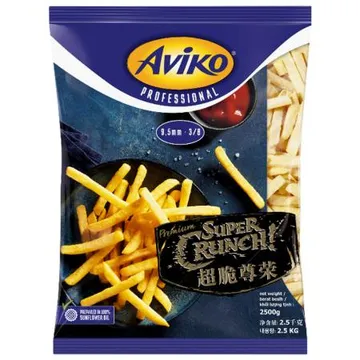 아비코 슈퍼크런치 9.5mm 2.5kg 감자튀김 업소용 대용량