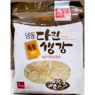 황보마을 다진생강(1kg) X10 업소용 국산 냉동 간생강