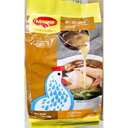 치킨파우더(매기 파우치 1.2kg) X6 업소용 치킨스톡 닭육수 이미지