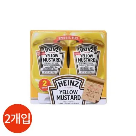 하인즈 옐로우 머스타드 396g x 2개 업소용