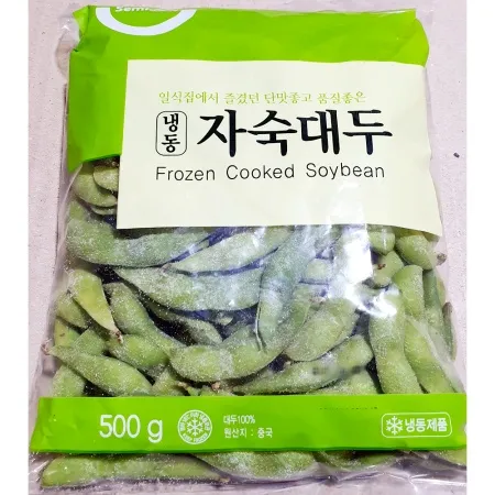 세미원 냉동 자숙 대두콩 500g 업소용 풋콩 일식 에다마메 완두콩