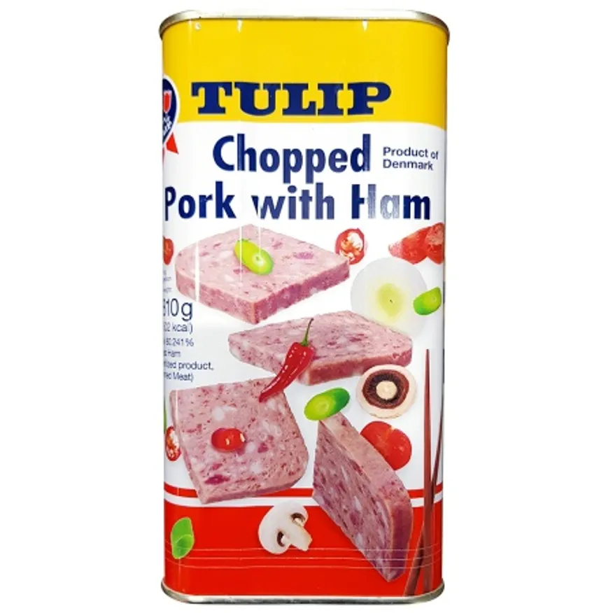 튤립 촙트햄 업소용 부대찌개 캔 햄 튤립 햄 통조림 햄 1.81Kg 3개 이미지