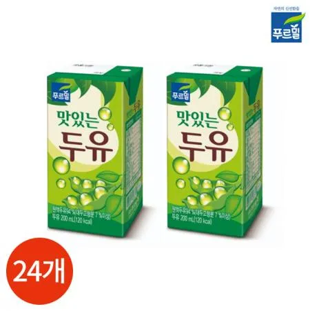 푸르밀 맛있는 두유 200ml x24팩 업소용