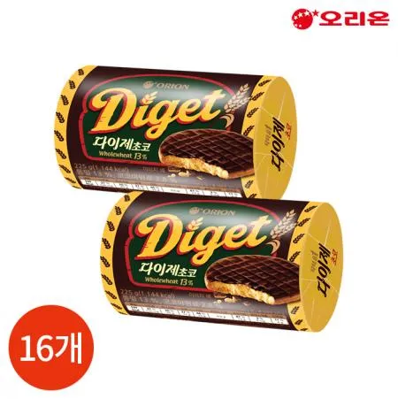 오리온 닥터유 다이제 초코 225g X16개
