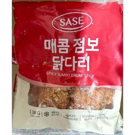 매콤점보닭다리(사세통상 1.3kg) X5 업소용 후라이드 닭다리 치킨 이미지