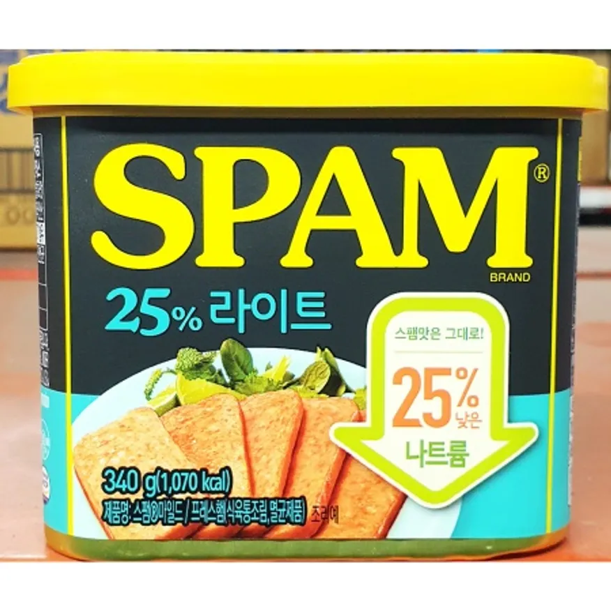스팸 라이트 340g 부대찌개 캔 햄 업소용 스팸 식당용 이미지