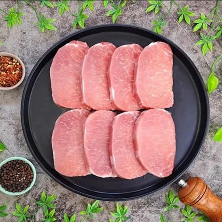 국내산 냉동 등심 돈가스용 1cm절단 연육작업O 2kg 업소용