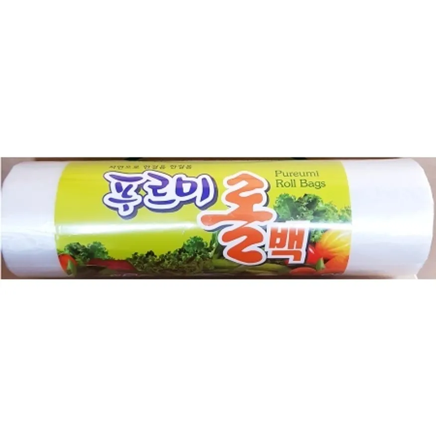 푸르미 롤백 30 x40 1개 중형 업소용 위생백 롤팩 이미지