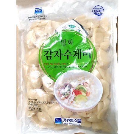 평화 간편조리식품 1kg X15 감자 수제비 숙면 반죽 사리 매운탕집 업소용