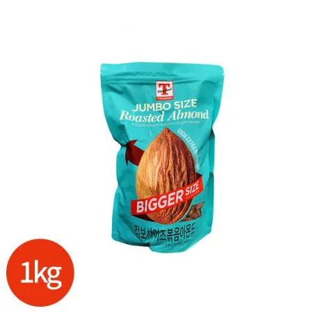 T STANDARD 점보사이즈 볶음 아몬드 1kg