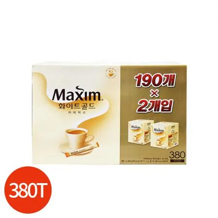 동서 맥심 화이트골드 커피믹스 190T x2개 업소용