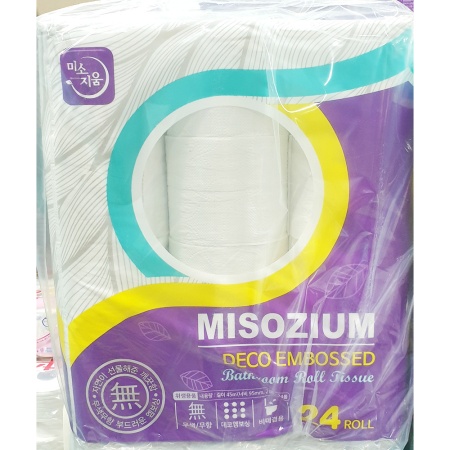 화장지(미소지움 엠보싱 45m 24롤)