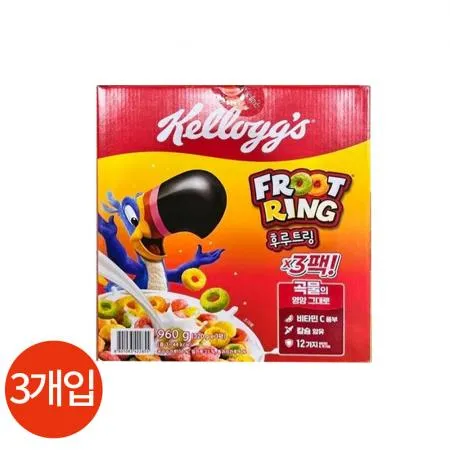 켈로그 후르트링 320g x 3개 업소용