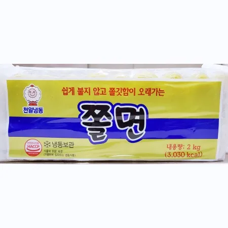 천일식품 쫄면(2kg) 쫄깃한 면발 업소용 분식집쫄면