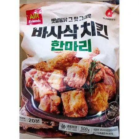 옛날통닭 바삭한치킨(마니커 냉동 12조각 500g) 업소용 후라이드 치킨 이미지