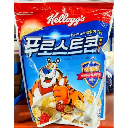 켈로그 시리얼 1.5kg X4 콘푸로스트 콘푸레이크 대용량 업소용