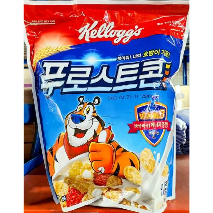 켈로그 시리얼 1.5kg X4 콘푸로스트 콘푸레이크 대용량 업소용 이미지
