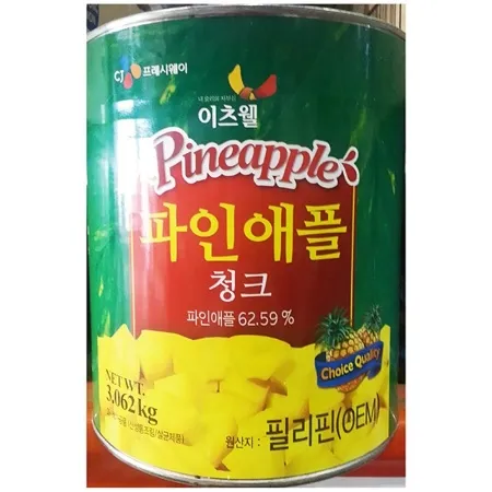 파인애플캔(청크 이츠웰 3Kg)