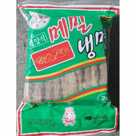 메밀냉면(농민식품 냉동 골드 2kg) 업소용 냉면 사리