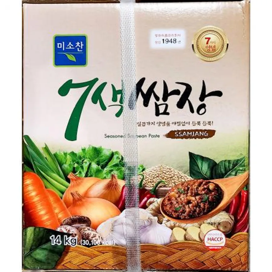 미소찬 쌈장 14kg 7색 양념 전통 발효 숙성 업소용 이미지