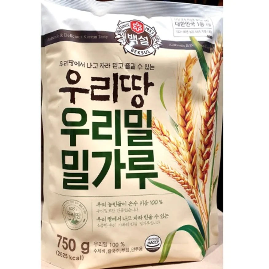 우리밀 밀가루(백설 750g) 이미지