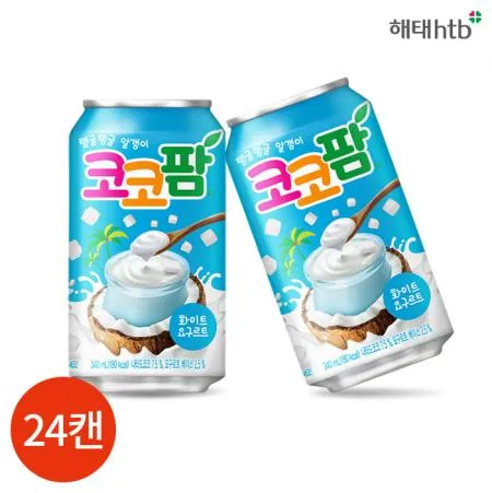 해태 코코팜 화이트 요구르트 340ml x24캔 업소용