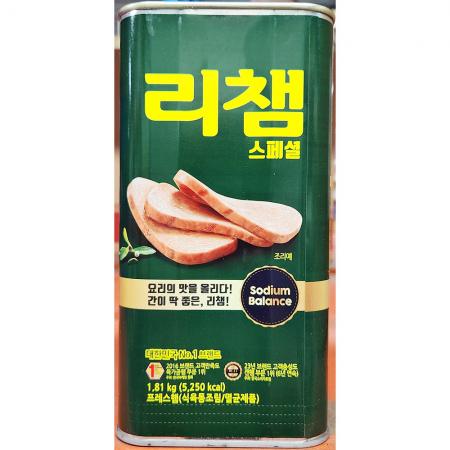 햄캔(리챔 스페셜 1.81kg) 업소용 부대찌개햄 통조림