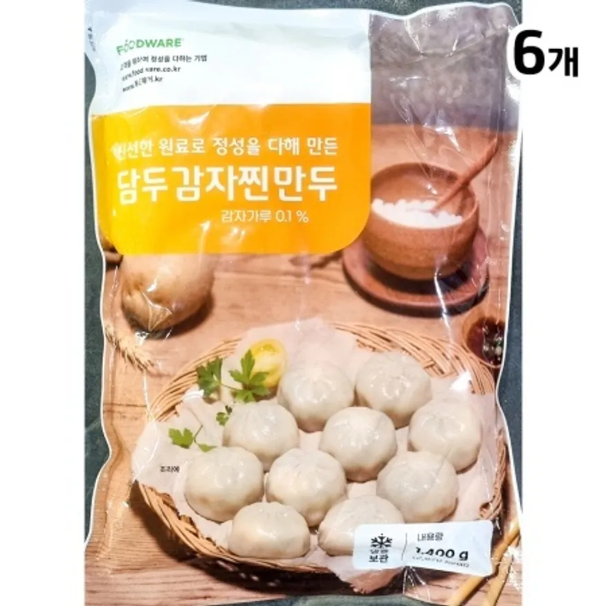 감자찐만두(담두 1.4Kg) X6 이미지