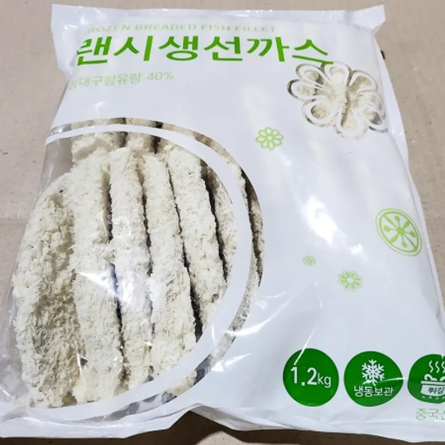 랜시 생선까스 60g x20 8개 업소용 냉동 생선튀김 이미지