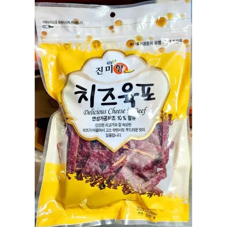 치즈육포(진미향 세절 500g) 업소용 안주 육포