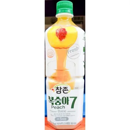 복숭아원액(참존식품 원액 835ml) 업소용 카페 복숭아 농축액 주스